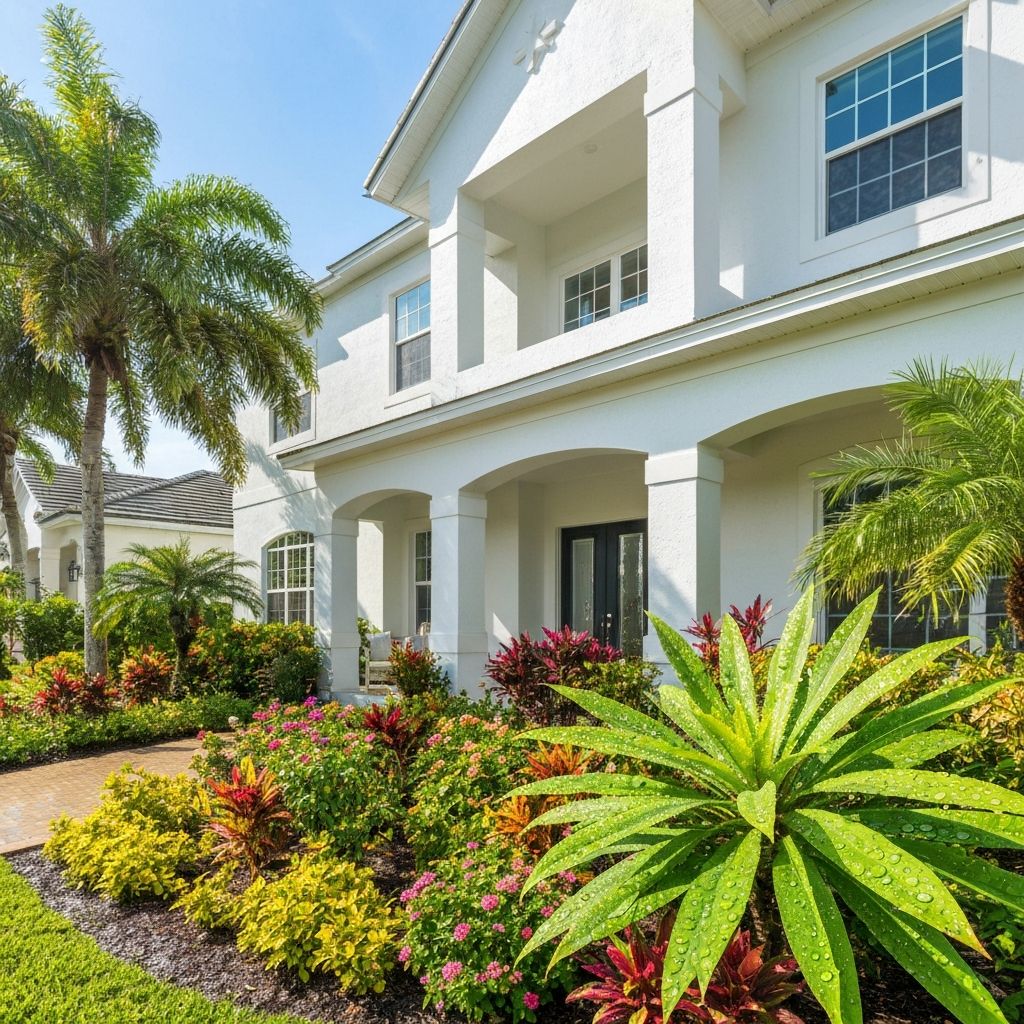 Two-story stucco — full exterior soft wash.